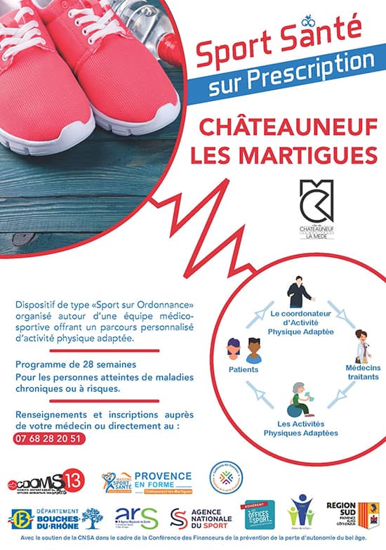 Sport Sur prescription à Chateauneuf les MArtigues